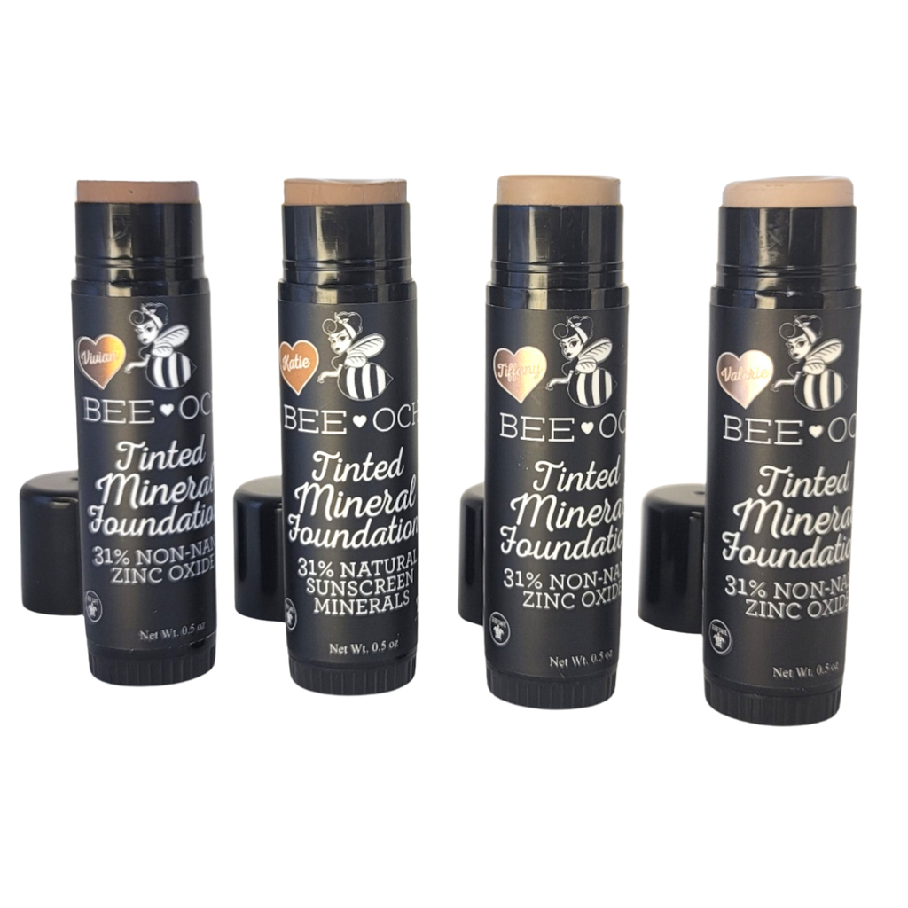 Tinted Mineral Foundation - 31% Zinc Oxide - FREE DISPLAYS!: Katie / 1/2 Oz Pocket Size Plastic Tube