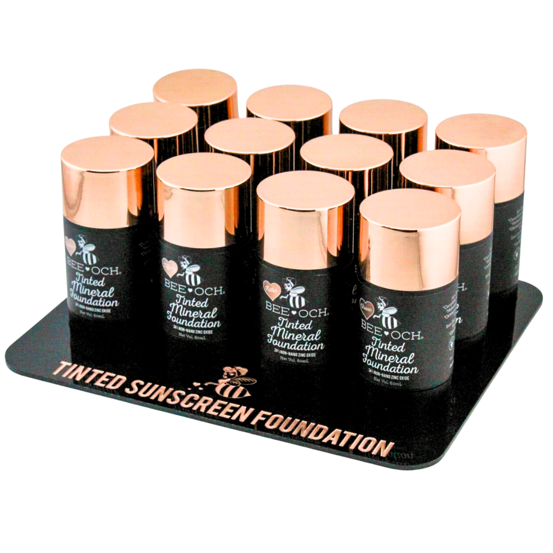 Tinted Mineral Foundation - 31% Zinc Oxide - FREE DISPLAYS!: Tiffany / 1/2 Oz Pocket Size Plastic Tube
