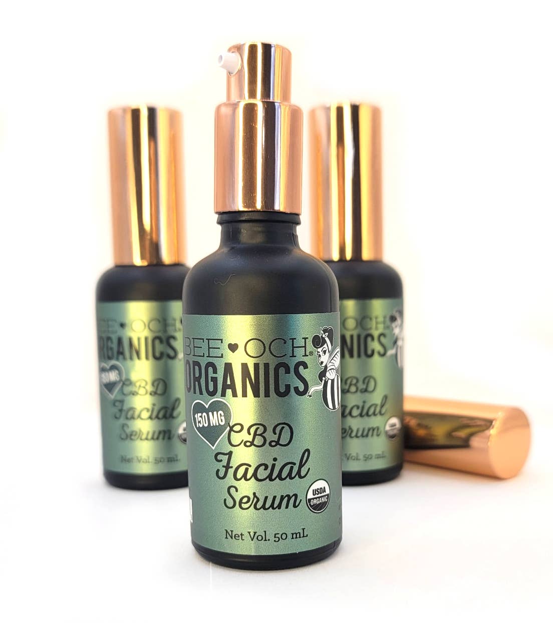 CBD Facial Serum 150mg - USDA Certified Organic: Floral / 5mL Sample Vial