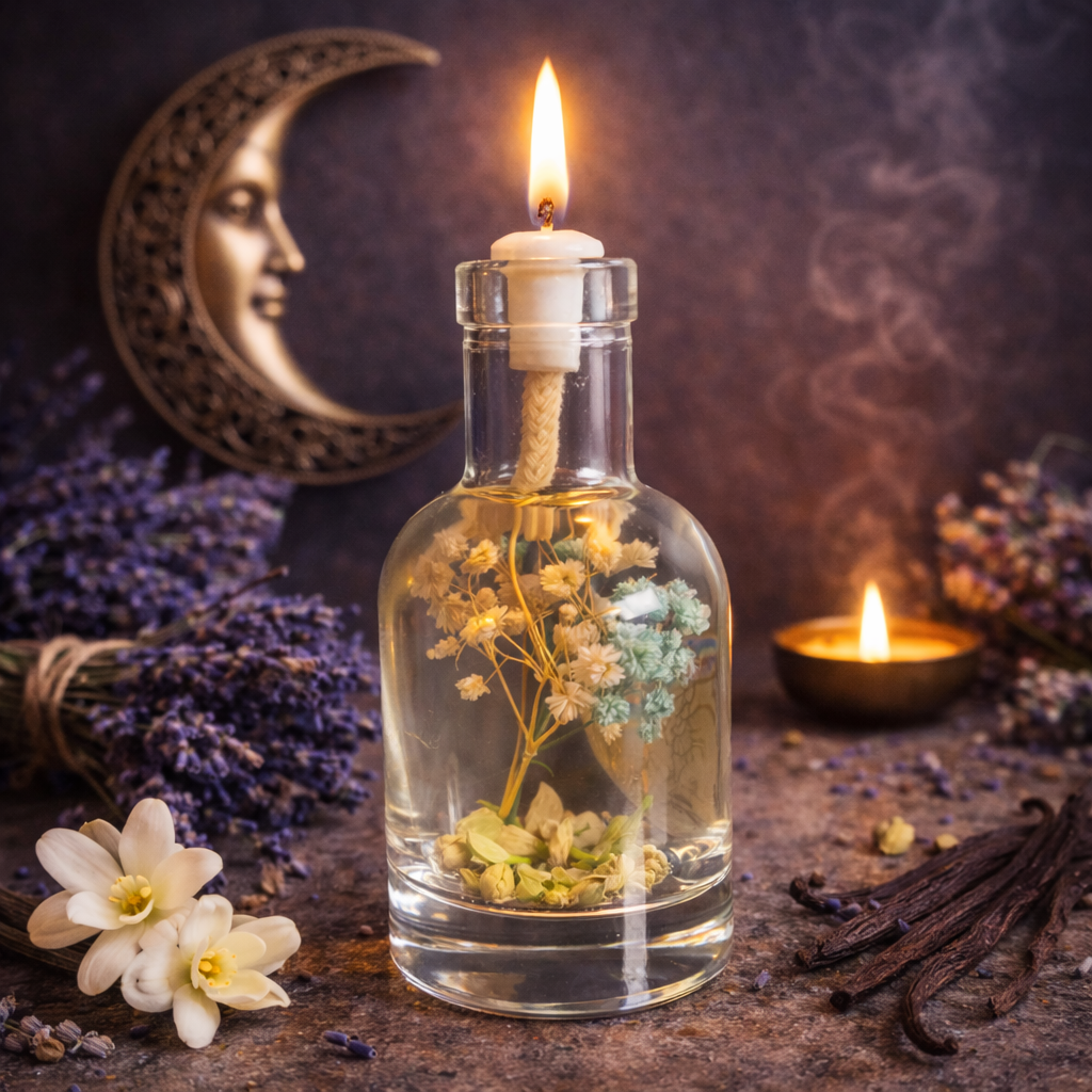 The Moon - Oil Candle: 3 oz