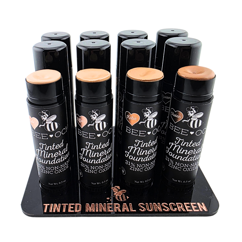 Tinted Mineral Foundation - 31% Zinc Oxide - FREE DISPLAYS!: Valerie / 1/2 Oz Pocket Size Plastic Tube